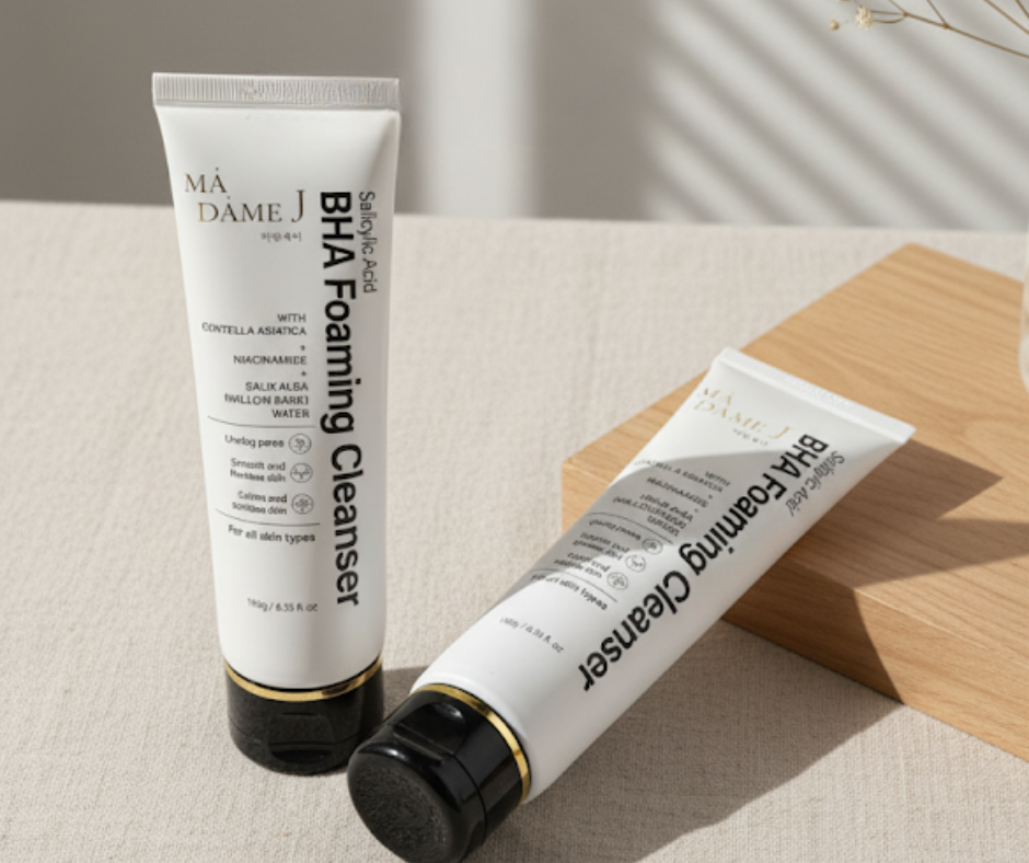 Madame J Duo: BHA Foaming Cleanser & Snow White Tone-Up Lotion
