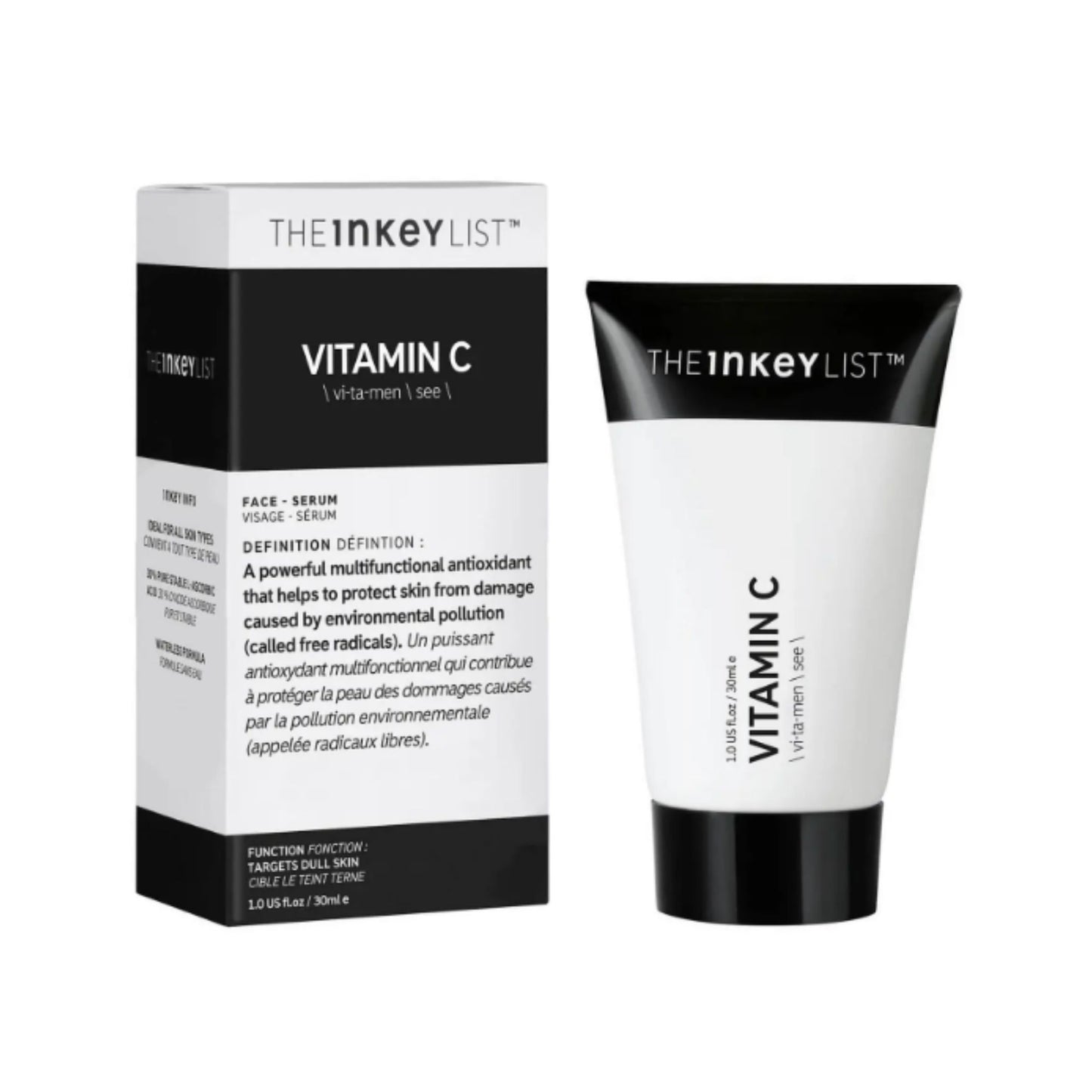 Vitamin C is a powerful, multi-functional antioxidant and skin brightening ingredient. It helps to tackle the appearance of hyperpigmentation, dullness and fine lines. Formulated with 30% pure L-ascorbic Acid, this serum helps your skin appear brighter and targets signs of ageing. It also helps to protect against free radicals and pollution. Best used in the AM, the rich, creamy texture gives an instant smoothing effect, making it a great base for makeup.