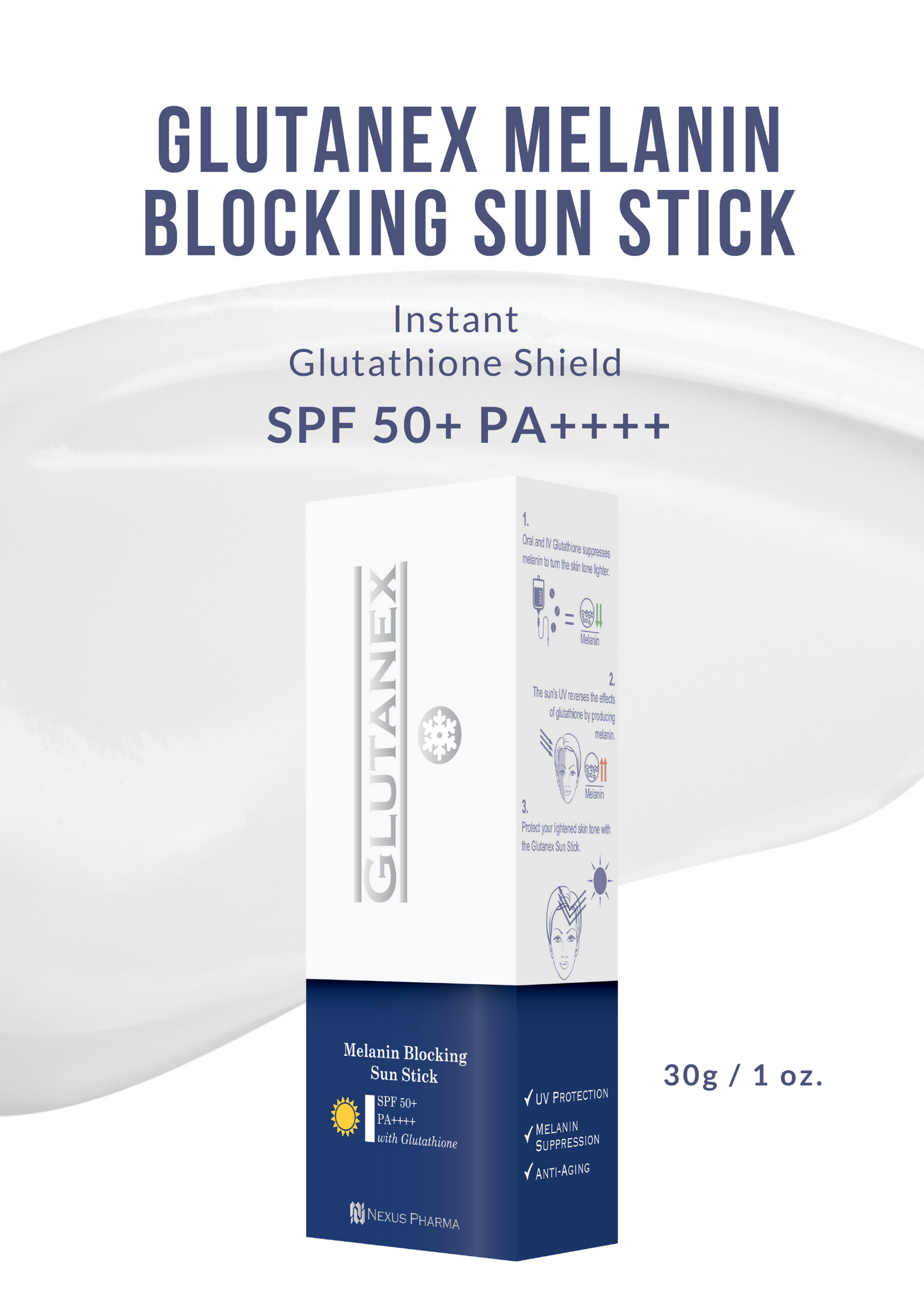 Glutanex Melanin Sun-Blocking Stick SPF 50+