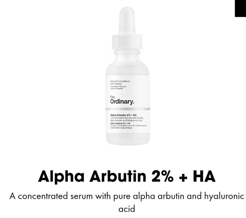 The ordinary Alpha Arbutin 2% + HA 30mL